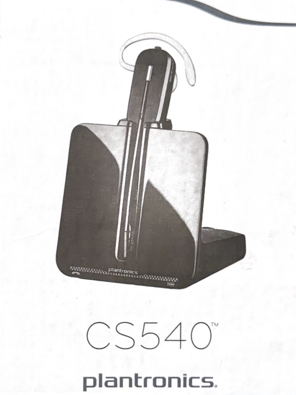 New Open Box PLANTRONICS CS540 Wireless Office Headset System W/ Charging Base
